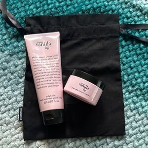 Philosophy Sweet Vanilla Fig Pink Lotion and Cream Set